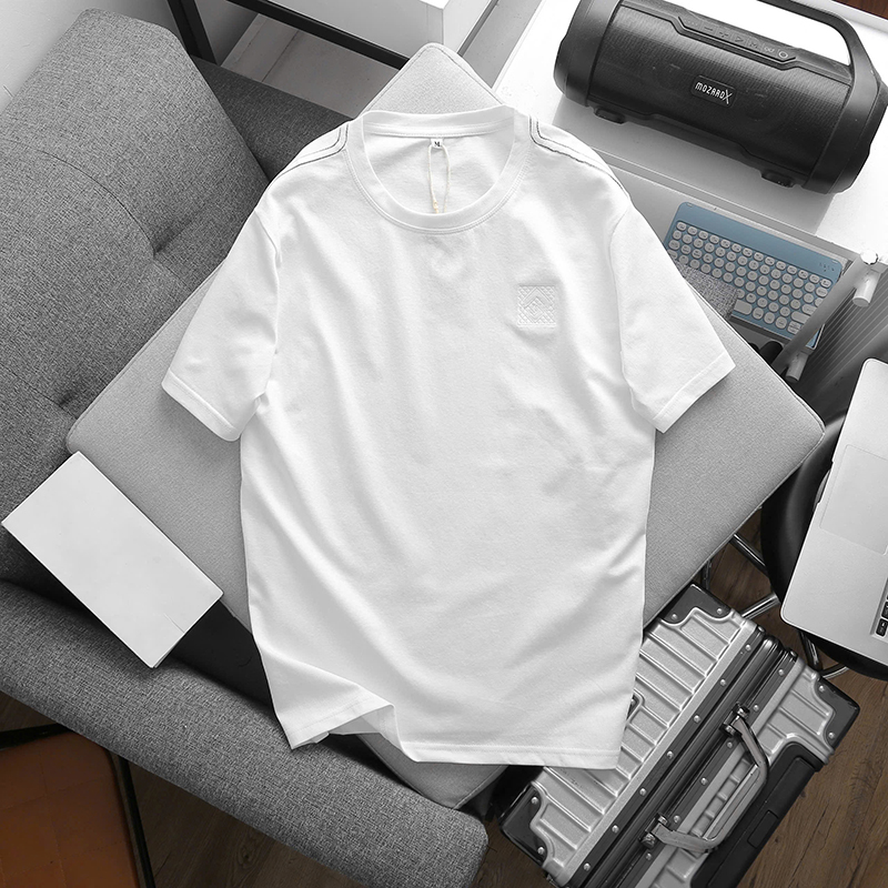 25857_z6115701820278-8a0b05324083c6411241fcb3f5ca84ab_20241210170707-1.jpg Áo Thun Cổ Tròn Nam Thêu Logo Trước Ngực (Có Size 3x) - AB527