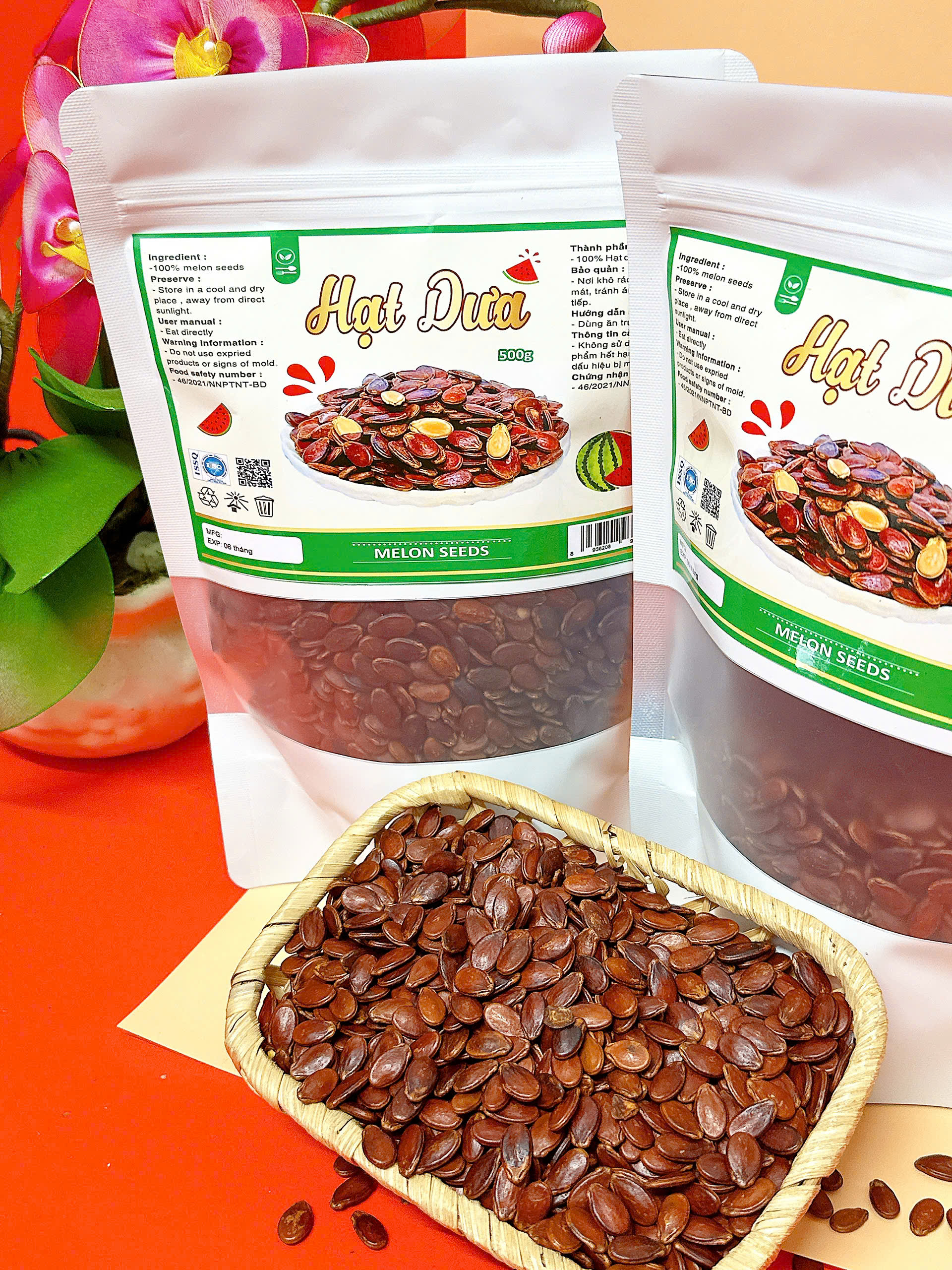 Hạt Dưa Túi Zip 500g Hạt Dưa Túi Zip 500g