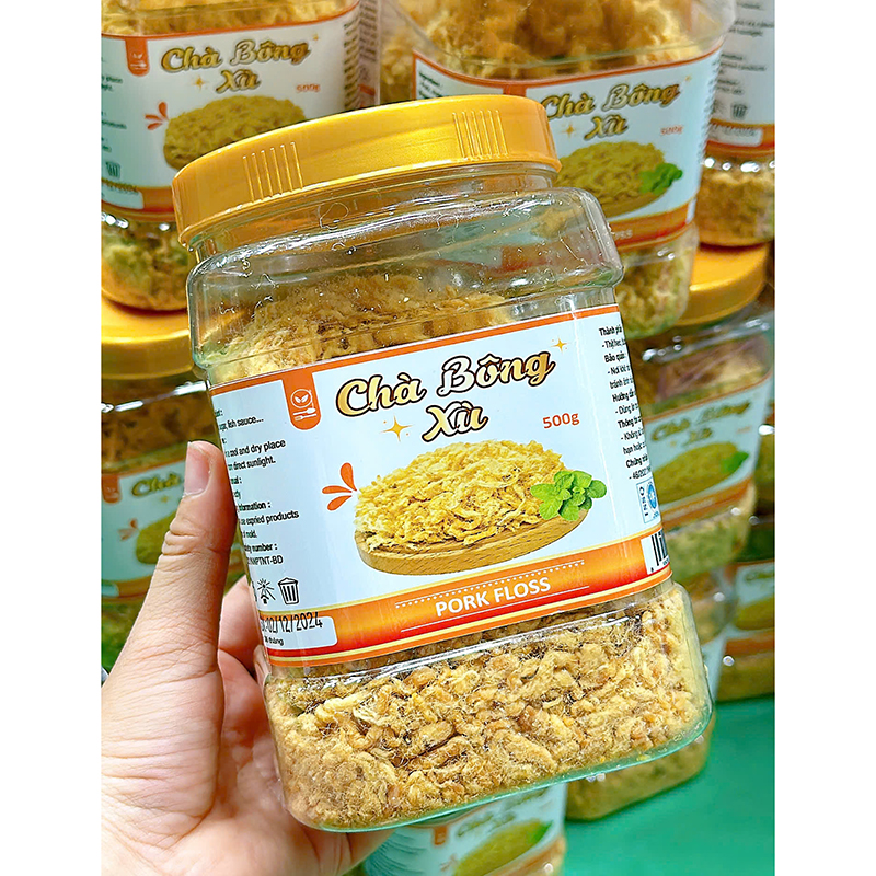 25873_z6125815968019-4e29f668844d16d4453c00e3adc2daf6_20241214143220-1.jpg Chà Bông Xù Thơm Ngon Hộp 500g - CBXH500
