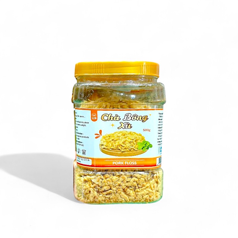 Phân phối chà Bông Xù Thơm Ngon Hộp 500g Phân phối chà Bông Xù Thơm Ngon Hộp 500g