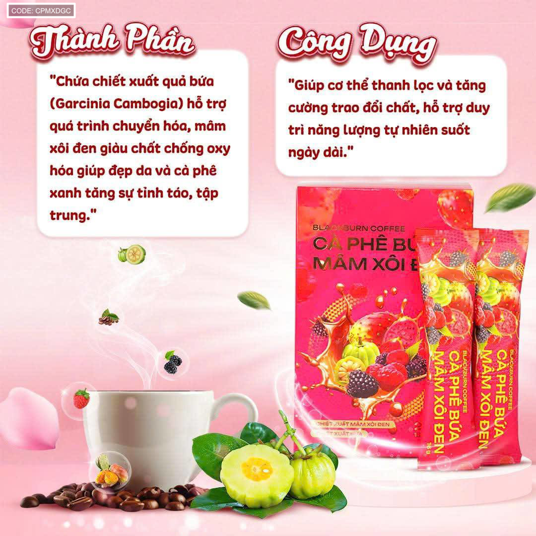 Giá sỉ cà Phê Bứa Mâm Xôi Đen Blackberry Coffee 16g x 15 gói Giá sỉ cà Phê Bứa Mâm Xôi Đen Blackberry Coffee 16g x 15 gói