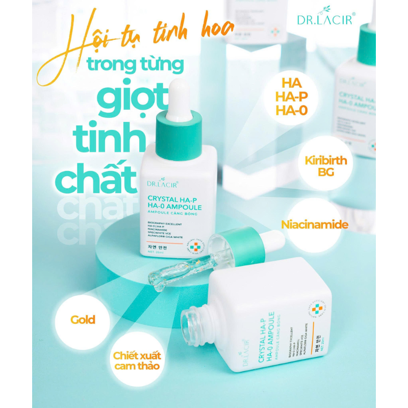 Serum Tinh Thể Vàng Dr.Lacir Crystal Serum 25ml - Giúp Da Căng Bóng Serum Tinh Thể Vàng Dr.Lacir Crystal Serum 25ml - Giúp Da Căng Bóng