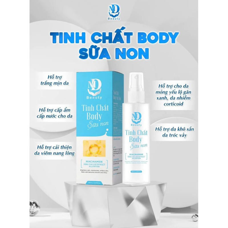 Giá sỉ tinh Chất Body Sữa Non Niacinamide MD Beauty 180ml Giá sỉ tinh Chất Body Sữa Non Niacinamide MD Beauty 180ml