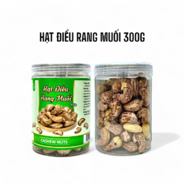 Hạt Điều Rang Muối Thơm Ngon Hộp 300g - HDRMH300