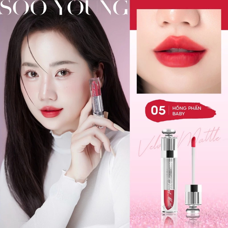 25910_soo-young-05-photoroom_20241228164719-1.png Son Kem Nhung Lì Soo Young Velvet Matte 4g - 5 Màu Quyến Rũ Thời Thượng - 8938532152350