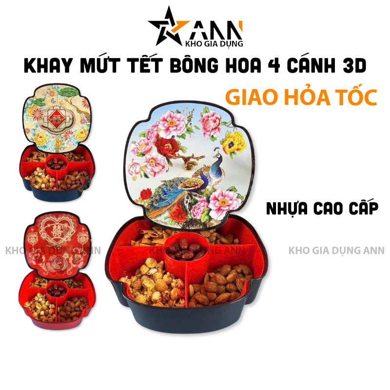 25950_292_20250320113820.png Khay Đựng Mứt Bông Hoa 4 Cánh - Khay Đựng Mứt Tết Bánh Kẹo Họa Tiết 3D - KDMBH4C
