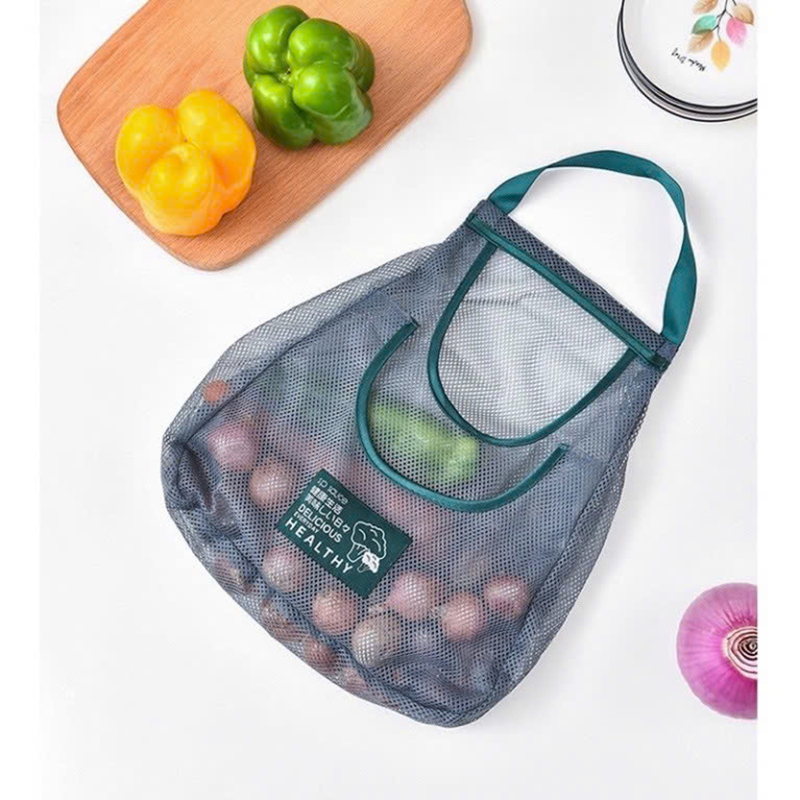Túi Lưới Treo Trái Cây Hành Tỏi Khô - Túi Lưới Mẫu Mới 2 Ngăn Loại To Túi Lưới Treo Trái Cây Hành Tỏi Khô - Túi Lưới Mẫu Mới 2 Ngăn Loại To
