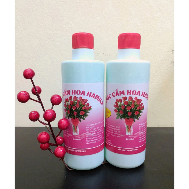 Nước Cắm Hoa Hamilk - Nước Giúp Hoa Tươi Lâu 14 Ngày 500ml Nước Cắm Hoa Hamilk - Nước Giúp Hoa Tươi Lâu 14 Ngày 500ml