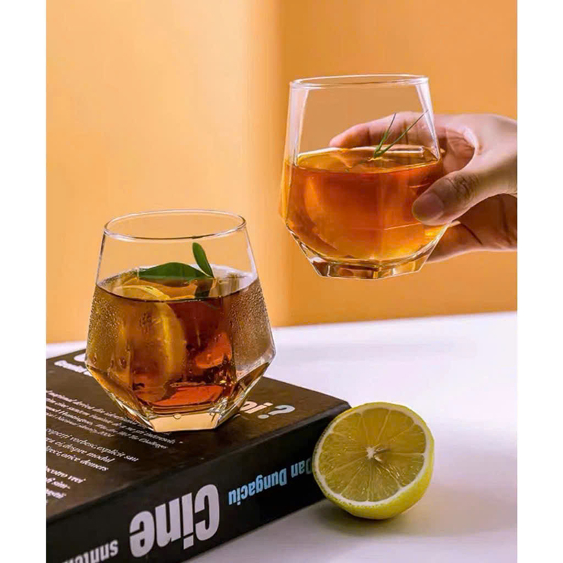 Bộ 6 Cốc Thủy Tinh Đế Lục Giác Sang Trong - Ly Thủy Tinh 330ml 6.7x9.2cm Bộ 6 Cốc Thủy Tinh Đế Lục Giác Sang Trong - Ly Thủy Tinh 330ml 6.7x9.2cm