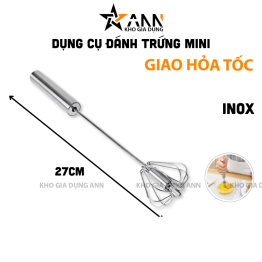 Dụng Cụ Đánh Trứng Cầm Tay - Cây Đánh Trứng Mini 27cm - CDTCT01