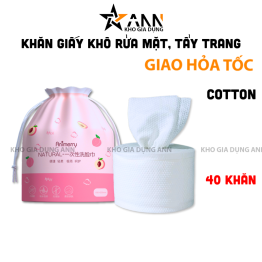 Khăn Giấy Khô Rửa Mặt Tấy Trang - Giấy Lau Mặt Dùng 1 Lần 40 Khăn - KGK01