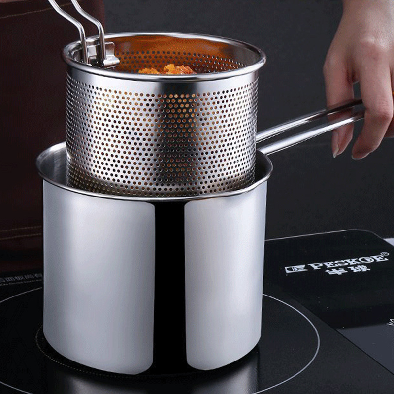 Chuyên sỉ ca Lọc Dầu Bằng Thép Có Lưới Lọc Cặn Và Tạp Chất - Nồi Chiên Ngập Dầu Mini Có Tay Cầm 1,2L 13x14x12cm Chuyên sỉ ca Lọc Dầu Bằng Thép Có Lưới Lọc Cặn Và Tạp Chất - Nồi Chiên Ngập Dầu Mini Có Tay Cầm 1,2L 13x14x12cm