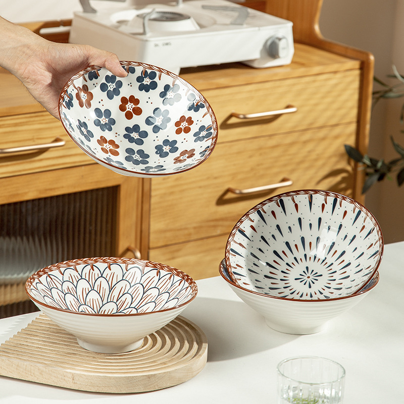 26052_o1cn01ogxt3q1gafigo3kkn-2217112680638-0-cib_20250122153729-2.jpg Tô Sứ Hình Nón Họa Tiết Vẽ Bằng Tay Cao Cấp 20x20x8cm - TSHN01