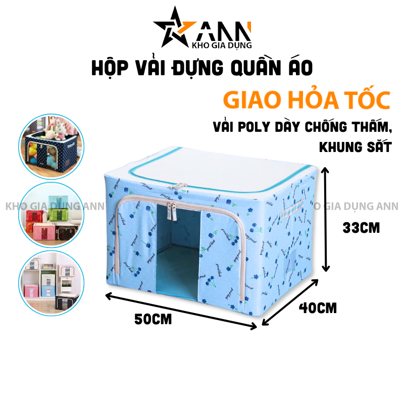 26066_394_20250320120745.png Hộp Vải Chống Thấm Khung Sắt Đựng Quần Áo - Khung Đựng Đồ Cao Cấp 50x40x33cm - HVDD01