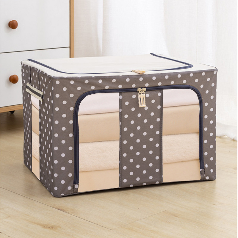 26066_o1cn01qovmga1itx9cny2cf-2672500895-0-cib_20250124142120-2.jpg Hộp Vải Chống Thấm Khung Sắt Đựng Quần Áo - Khung Đựng Đồ Cao Cấp 50x40x33cm - HVDD01