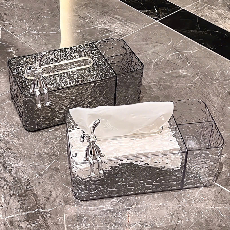 26098_z6251672218245-9addbe3b94909f97ee431b4f4447ad81_20250206174838-2.jpg Hộp Đựng Giấy Rút Thỏ Bạc 3 Ngăn Cao Cấp 10.5x12.5x18.5cm - HDGR01