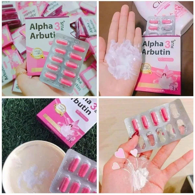 Viên Bột Kích Trắng Body Kyra Alpha Arbutin 3 Plus+ Thái Lan - Hộp 10 Viên Viên Bột Kích Trắng Body Kyra Alpha Arbutin 3 Plus+ Thái Lan - Hộp 10 Viên