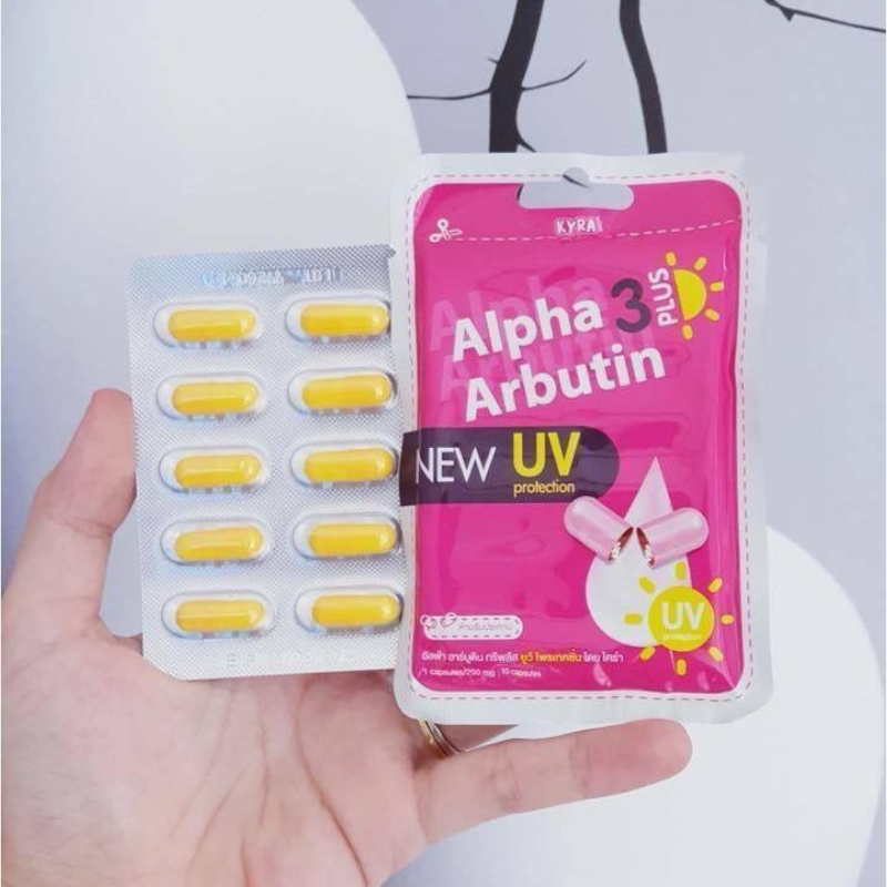 26111_vien-kich-photoroom-2_20250212155037-2.png Viên Bột Kích Trắng Body Kyra Alpha Arbutin 3 Plus+ Thái Lan Hỗ Trợ Chống Nắng- Túi 10 Viên - 1016100017044