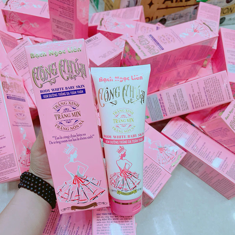 26135_z6347735673222-39568912ccc2c84fa55f1b9dad78888c_20250314153202-2.jpg Kem Dưỡng Thể Body White Baby Skin Công Chúa Bạch Ngọc Liên 250g - Hỗ Trợ Dưỡng Sáng Da - 8936079451264