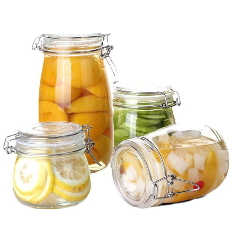 26140_z6390244268868-7ecccec927b8b26f437c1ed7a5e9f599_20250315122615-2.jpg Combo 2 Hũ Thủy Tinh Tròn Nắp Cài Đựng Thực Phẩm - Lọ Thủy Tinh Đựng Đồ Khô 1200ml - 2HTT01