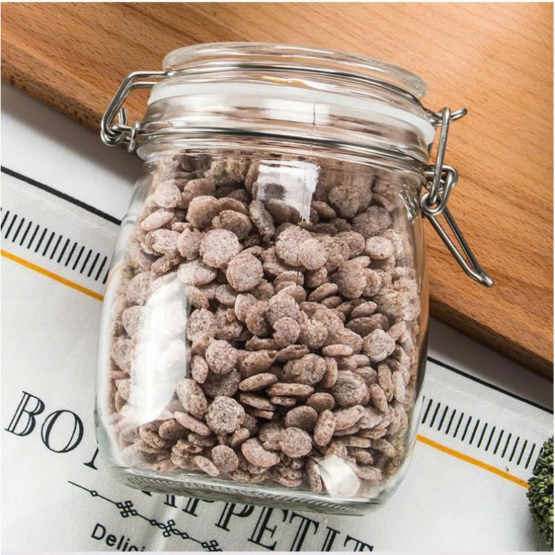 Bỏ sỉ combo 2 Hũ Thủy Tinh Tròn Nắp Cài Đựng Thực Phẩm - Lọ Thủy Tinh Đựng Đồ Khô 1200ml Bỏ sỉ combo 2 Hũ Thủy Tinh Tròn Nắp Cài Đựng Thực Phẩm - Lọ Thủy Tinh Đựng Đồ Khô 1200ml