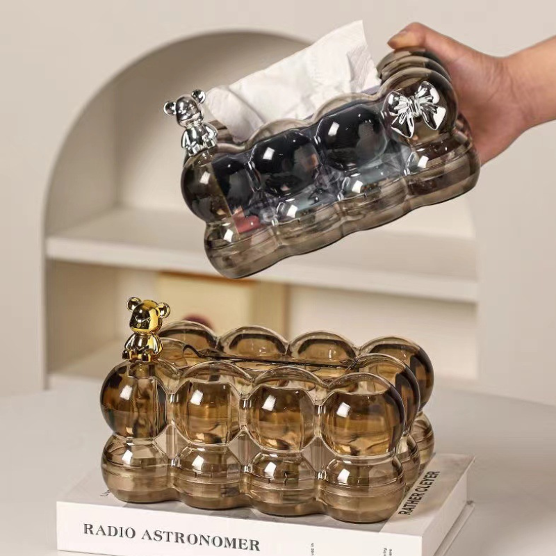 Hộp Đựng Giấy Đám Mây Bồng Bềnh Trong Suốt Kèm Phụ Kiện Gấu/Thỏ Cao Cấp 19x9x13cm Hộp Đựng Giấy Đám Mây Bồng Bềnh Trong Suốt Kèm Phụ Kiện Gấu/Thỏ Cao Cấp 19x9x13cm