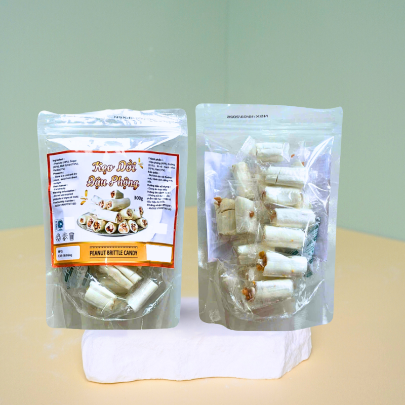 Giá sỉ kẹo Dồi Đậu Phộng Thơm Ngon Túi Zip 300g Giá sỉ kẹo Dồi Đậu Phộng Thơm Ngon Túi Zip 300g