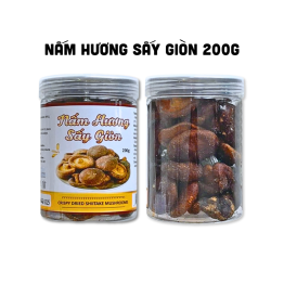 Nấm Hương Sấy Giòn Thơm Ngon 200g - NHSG200G