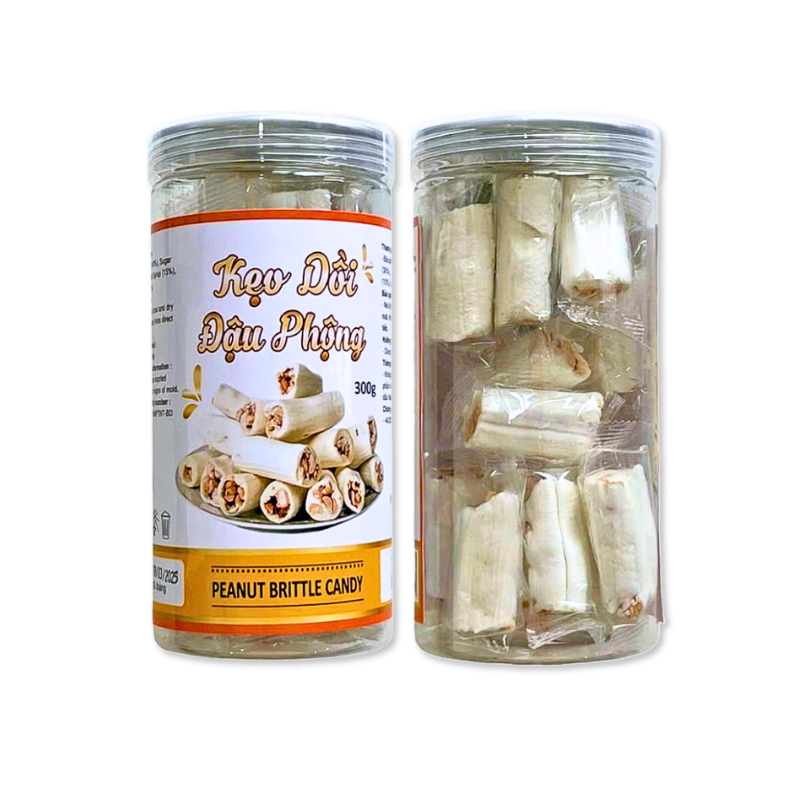Kẹo Dồi Đậu Phộng Thơm Ngon Hộp 300g Kẹo Dồi Đậu Phộng Thơm Ngon Hộp 300g