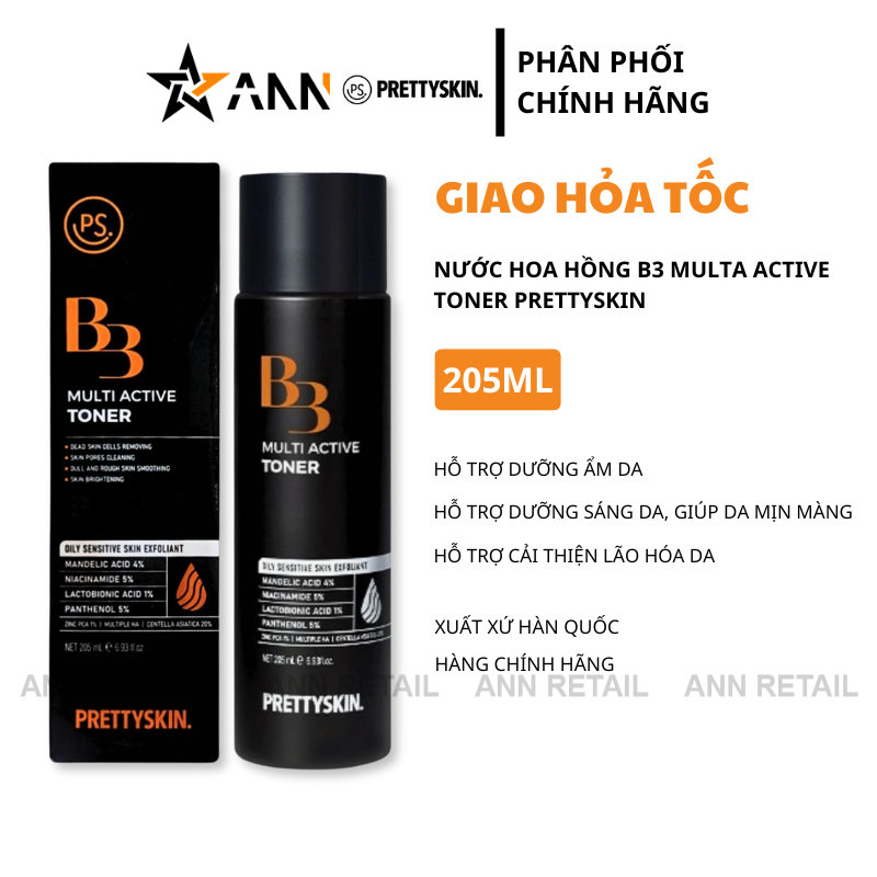 26158_2_20250322161329-1.png Nước Hoa Hồng B3 Multi Active Toner Prettyskin 205ml - 8809733218780