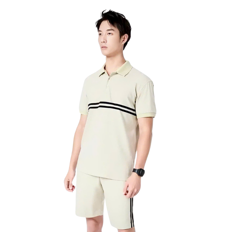 26166_5_20250323172226-2.png Set Bộ Nam Áo Thun Cổ Bẻ Phối Sọc Trước Ngực + Quần Short Thun (Big Size) - SBN143