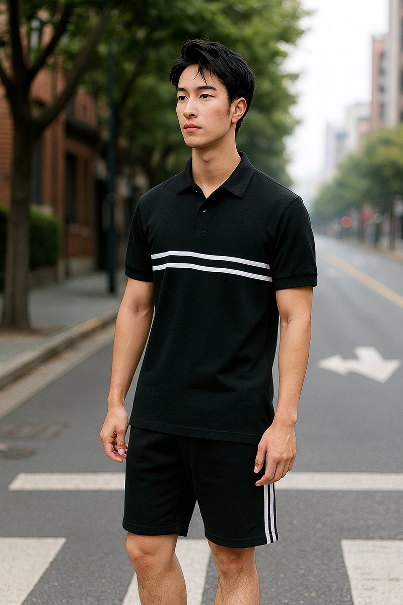 26166_chatgpt-image-11-24-34-5-thg-10-2025_20251005114005-1.png Set Bộ Nam Áo Thun Cổ Bẻ Phối Sọc Trước Ngực + Quần Short Thun (Big Size) - SBN143