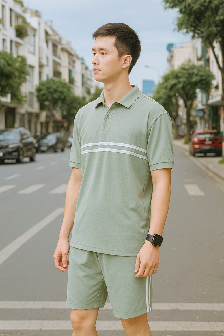 26166_chatgpt-image-11-26-04-5-thg-10-2025_20251005114006-1.png Set Bộ Nam Áo Thun Cổ Bẻ Phối Sọc Trước Ngực + Quần Short Thun (Big Size) - SBN143