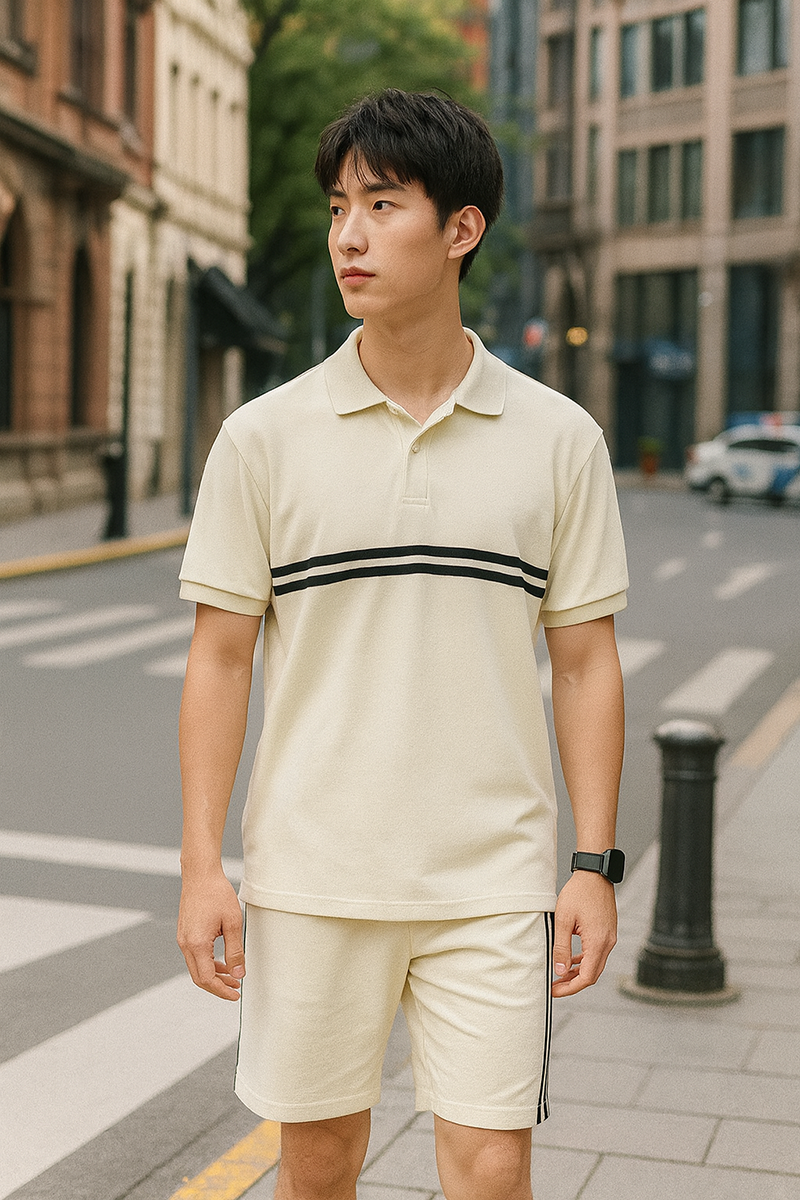 26166_chatgpt-image-11-34-37-5-thg-10-2025_20251005114004-1.png Set Bộ Nam Áo Thun Cổ Bẻ Phối Sọc Trước Ngực + Quần Short Thun (Big Size) - SBN143