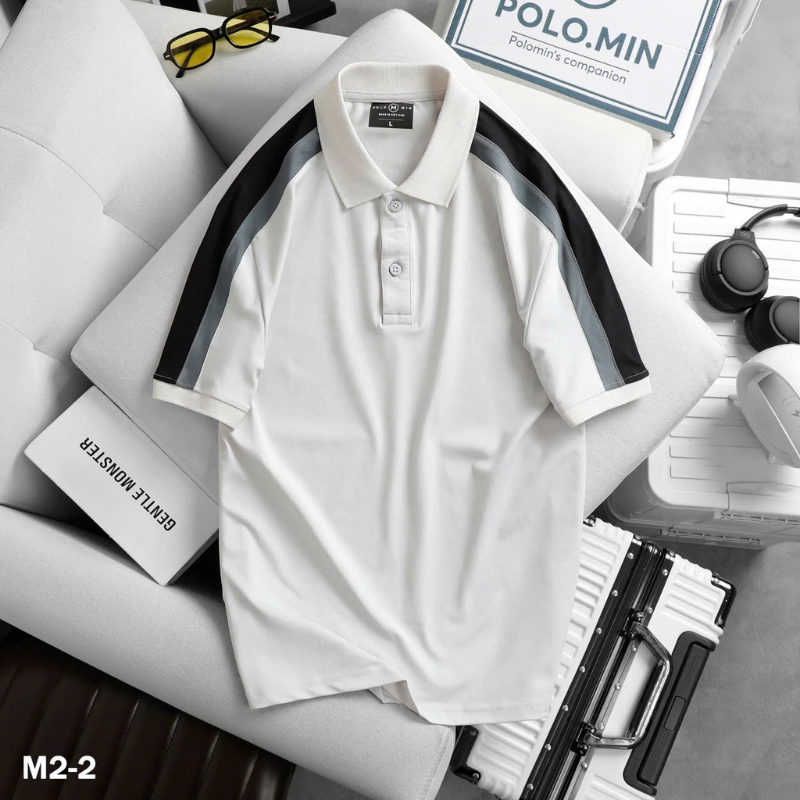 26168_28_20250325170317-1.png Áo Thun Nam Cổ Bẻ Phối Sọc Tay Áo (Có Size 3XL) - CS248