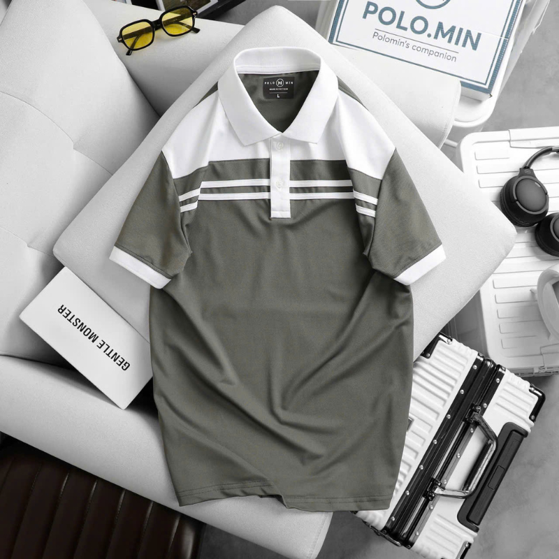 26171_68_20250325183013-3.png Áo Thun Cổ Bẻ Phối 2 Sọc Trước Ngực Độc Đáo Cao Cấp (Có Size 3XL) - CS252