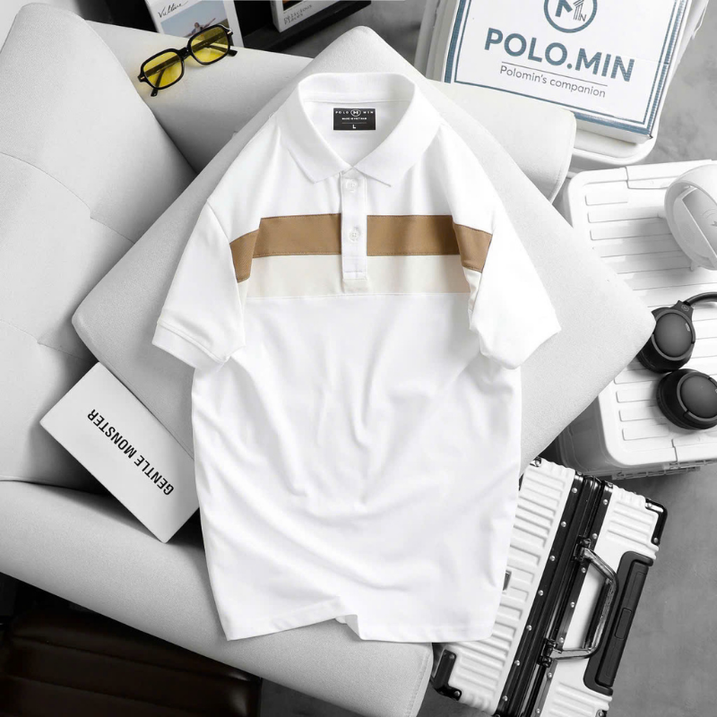 26201_cs256-7_20250401164940-12.png Áo Thun Nam Cổ Bẻ Phối Hai Sọc Ngang Trước Ngực Trẻ Trung (Có Size 3XL) - CS256