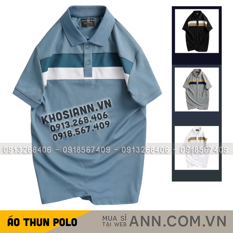 26201_he-thong_20250401164937-12.png Áo Thun Nam Cổ Bẻ Phối Hai Sọc Ngang Trước Ngực Trẻ Trung (Có Size 3XL) - CS256