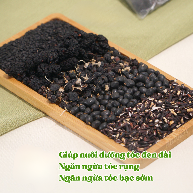 Giá sỉ trà Ngũ Hắc Mè Đen Túi Zip 150g 10 Gói Giá sỉ trà Ngũ Hắc Mè Đen Túi Zip 150g 10 Gói