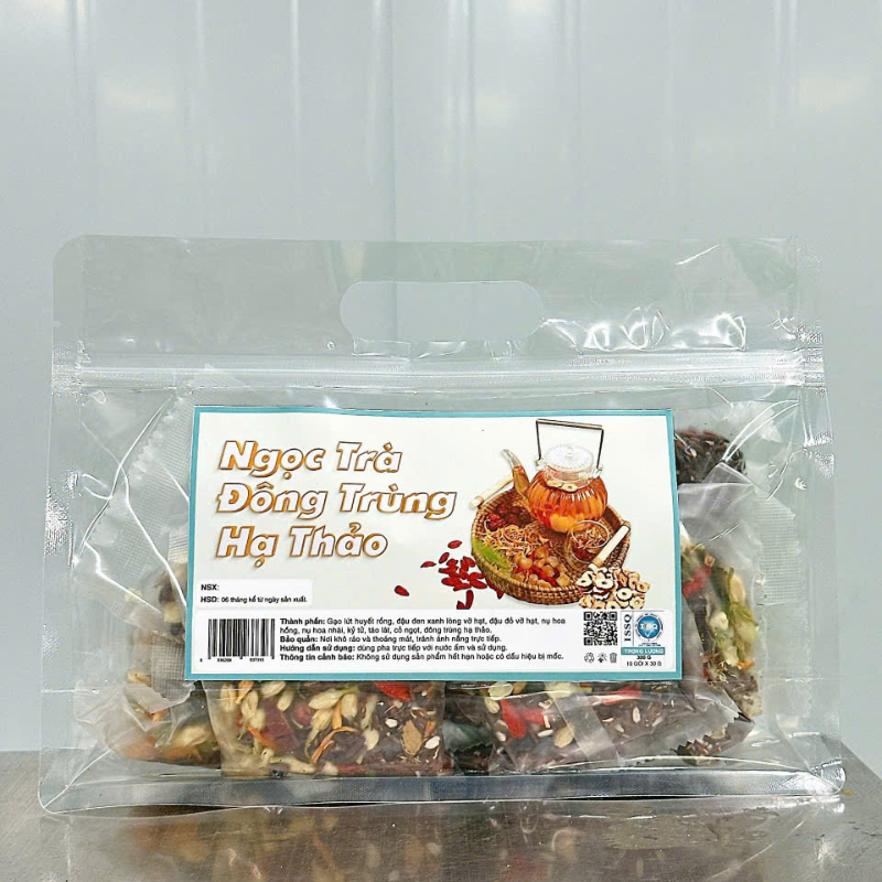 Nguồn sỉ trà Đông Trùng Hạ Thảo 300g Túi Zip 10 Gói Nguồn sỉ trà Đông Trùng Hạ Thảo 300g Túi Zip 10 Gói