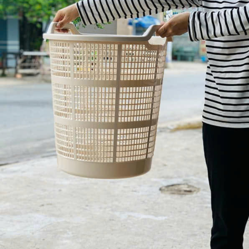 Sọt Đồ Quay Vuông 050 Việt Nhật - Sọt Đựng Quần Áo To Dày 42x33x51cm Sọt Đồ Quay Vuông 050 Việt Nhật - Sọt Đựng Quần Áo To Dày 42x33x51cm