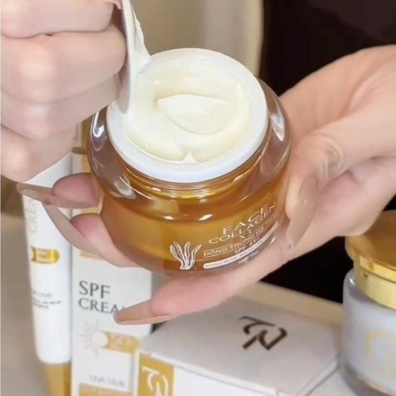 26375_6_20250507185049-10.png COMBO 7 SẢN PHẨM Collagen X3( 2 FACE NGÀY + 2 FACE ĐÊM+ CHỐNG NẮNG+ SERUM) Mỹ Phẩm Đông Anh - COMBO7SP