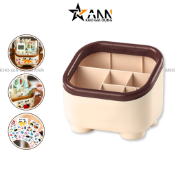 Hộp Đựng Bút Nhiều Ngăn - Hộp Đựng Mỹ Phẩm 7 Ngăn Dễ Thương 15×12,5x11cm - HDBMP01
