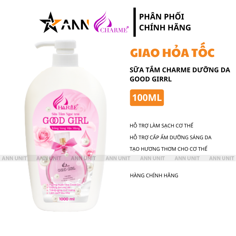 26386_2_20250510180202-3.png Sữa Tắm Charme Ngọc Trai Good Girl Hỗ Trợ Dưỡng Sáng Da Mịn Màng 1000ml - 8936194699077