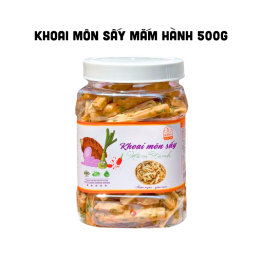 Khoai Môn Sấy Mắm Hành Thơm Ngon Hộp 500g - KMSMHH500G