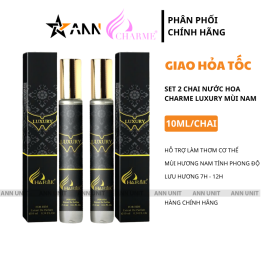 Set 2 Chai Nước Hoa Charme Luxury 10ml Cho Nam Mùi Thơm Lịch Lãm Sang Trọng - 8936194698902