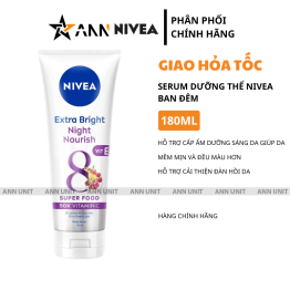 Tinh Chất Dưỡng Thể Nivea Màu Tím Ban Đêm 180ml - 4005808829071