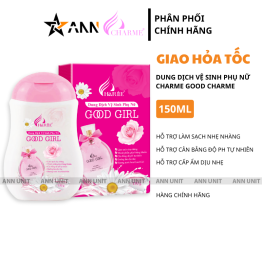 Dung Dịch Vệ Sinh Phụ Nữ Charne Good Girl 150ml - Hỗ Trợ Cấp Ẩm Làm Sạch Dịu Nhẹ - DDVSCHARMEGOOODGIRRL