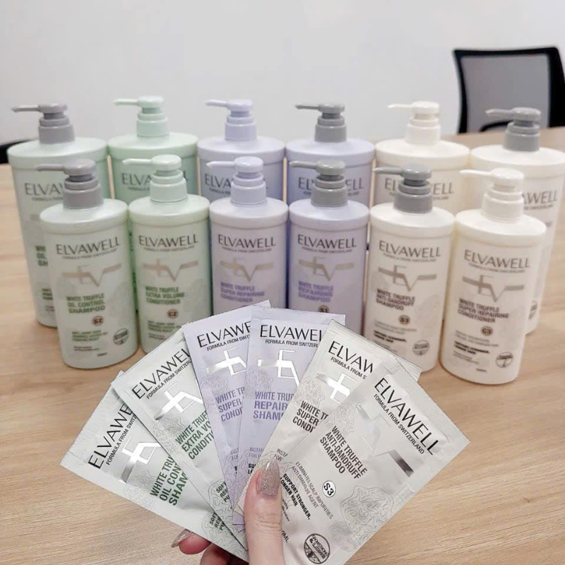 Giá sỉ combo Dầu Gội Xã Elvawell Màu Trắng 500ml Hỗ Trợ Nuôi Dưỡng Tóc Suôn Mượt Và Giảm Gàu - Tặng Gói Test Mini Giá sỉ combo Dầu Gội Xã Elvawell Màu Trắng 500ml Hỗ Trợ Nuôi Dưỡng Tóc Suôn Mượt Và Giảm Gàu - Tặng Gói Test Mini