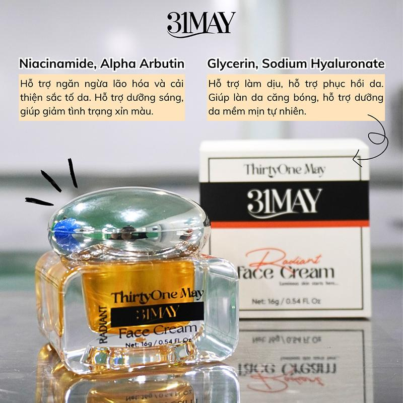 26545_28_20250806143631-10.png Kem Face Dưỡng Trắng Mờ Nám 31may Radiant - Kem Dưỡng Radiant Thirty One May 16g - 8938562528057